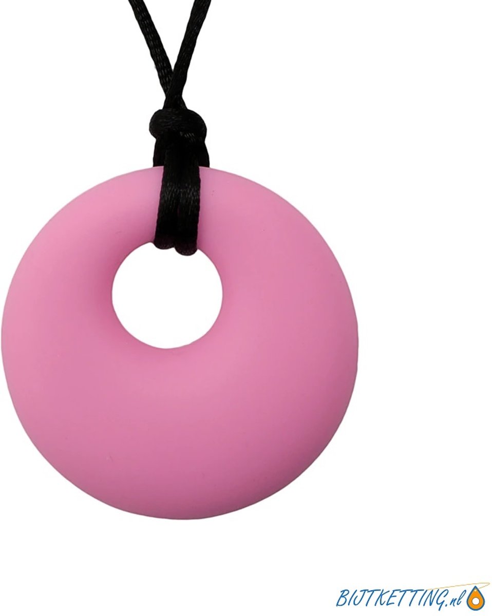 Ronde Bijtketting Kauwketting | Rond | Cirkel | Round | Roze